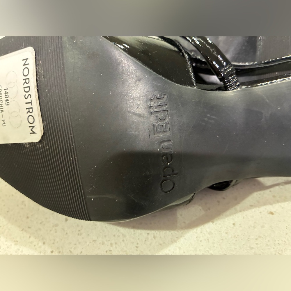 Nordstrom Open Edit Patent Slingback - Picture 4 of 4